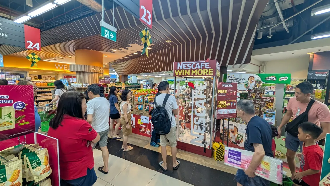 Nescafé Win More in-store promotion